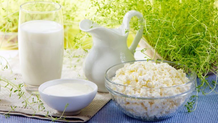 lichte zuivelproducten